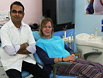 Dr. Patel with foreign patient