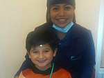 Dr. Hernandez with kid patient