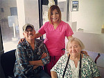 Dr. Hernandez with patient